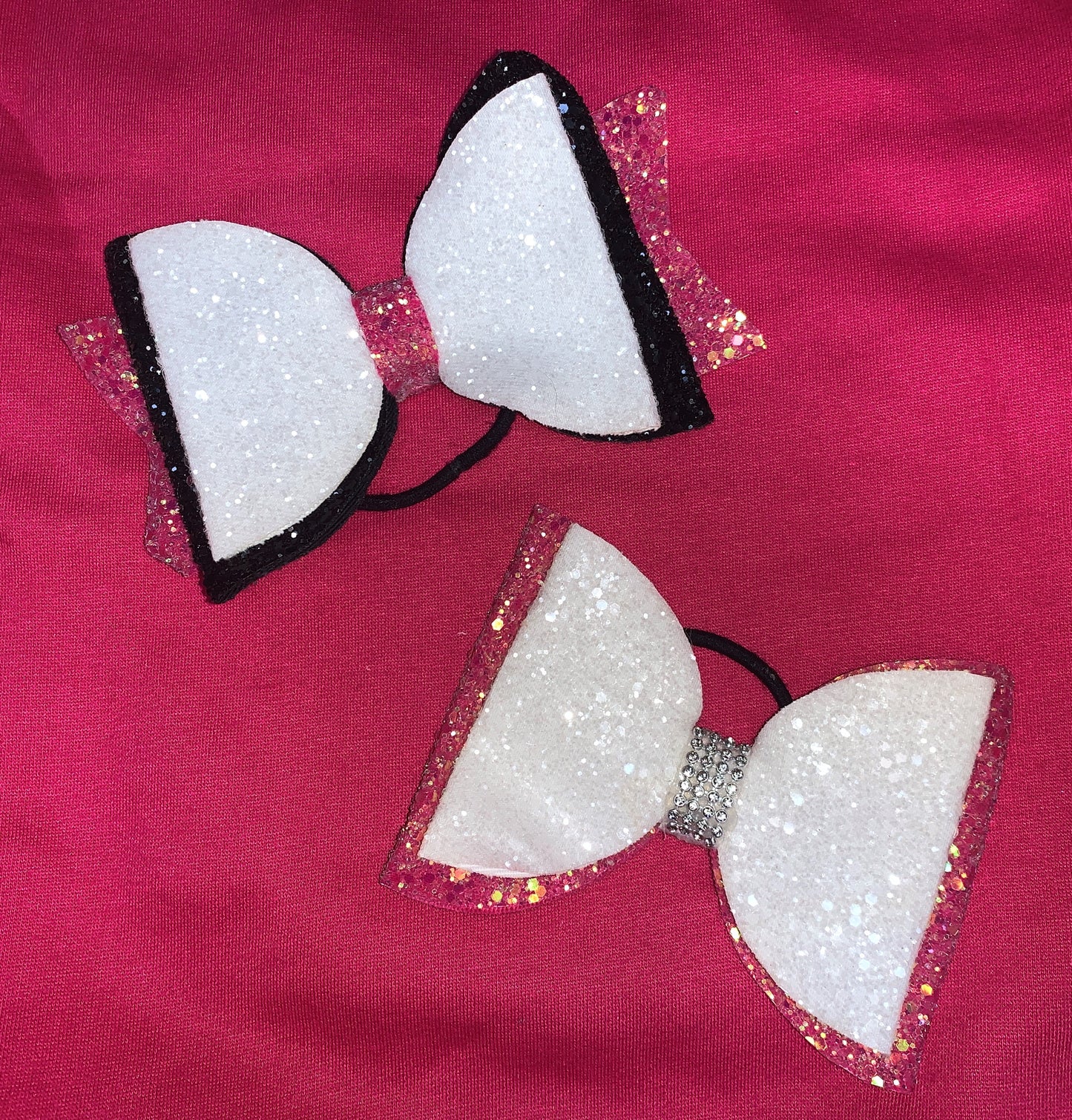 Ace High Cheer Glitter Bows